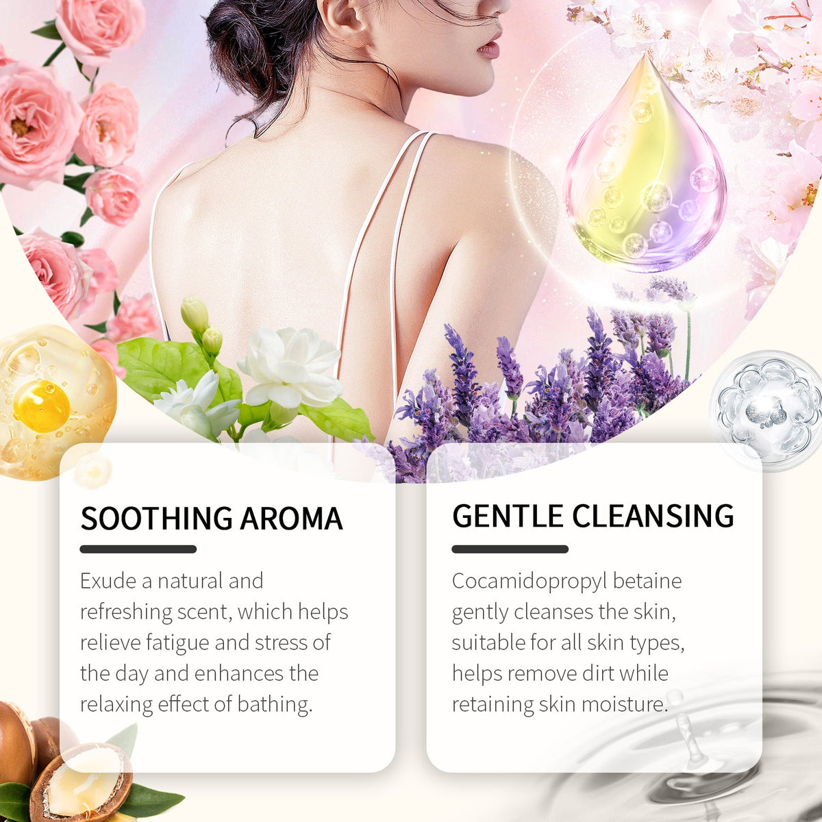 Jasmine Body Wash for Soft, Moisturized Skin Daily