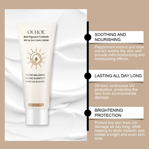 SPF 50 Probiotic Day Cream for Dark Spots & Sun Damage