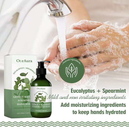 Foaming Hand Soap with Eucalyptus & Spearmint, Gentle Formula