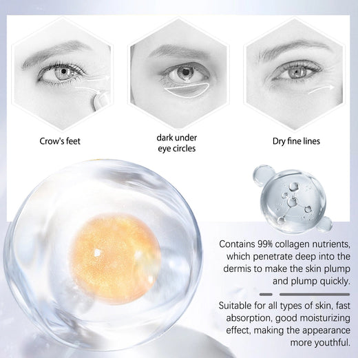 Collagen Eye Mask Patches for Crow's Feet & Dark Circles