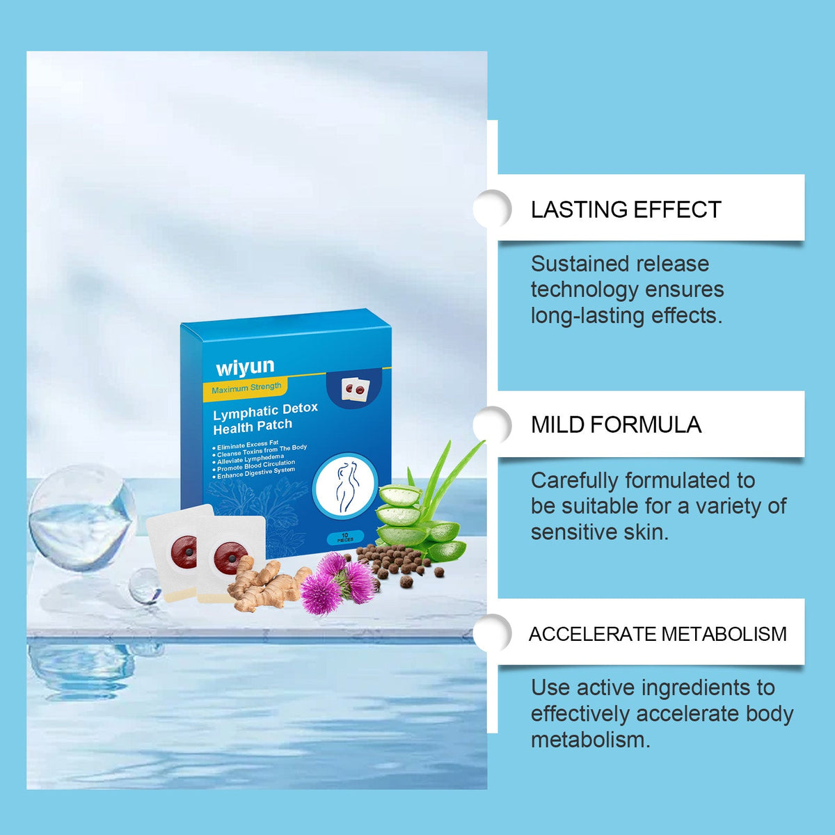Wiyun Body Patch: Lymphatic Detox & Bloat Relief