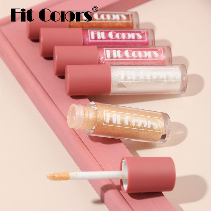 Pearlescent Lip Gloss for High-Shine Sparkling Color