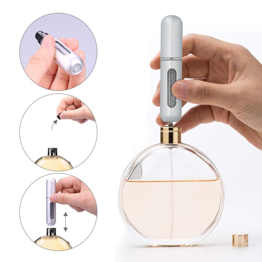 Refillable Perfume Atomizer — Portable 5ml Spray Bottle