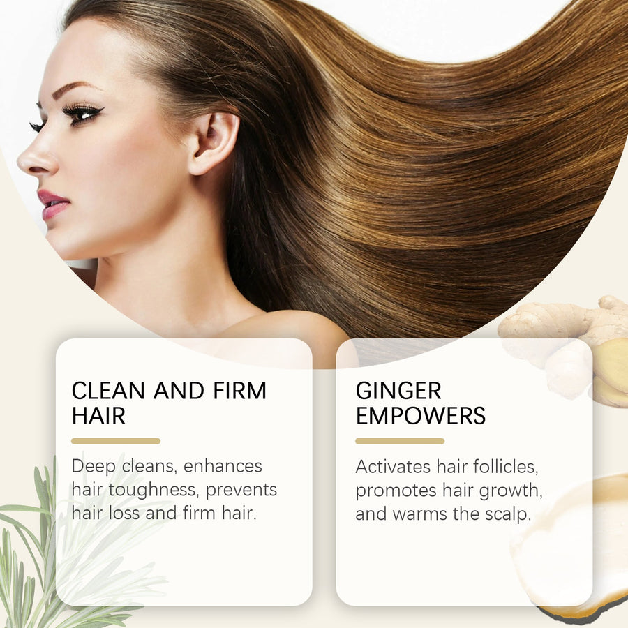 Rosemary Ginger Shampoo for Dry, Strong-Looking Hair