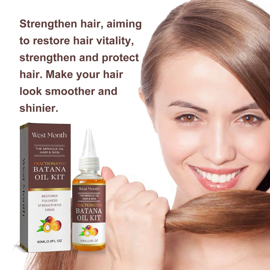 Batana Hair Oil for Dry, Frizzy, Smooth, Shiny Hair