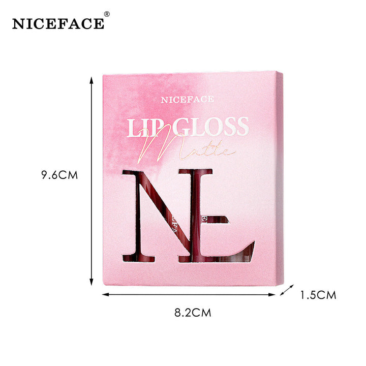Matte Lip Gloss Set, 6 Shades for Polished Lip Looks