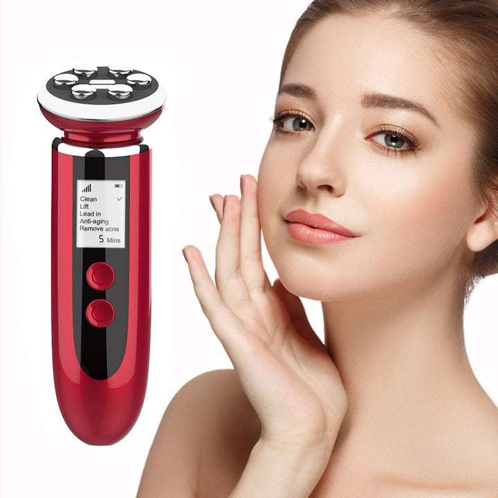 RF & LED Facial Lifting Device — Firm Skin in 5 Min Daily