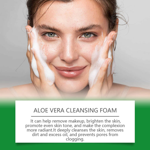 Aloe Vera Foaming Cleanser for Hydrated, Clearer Skin