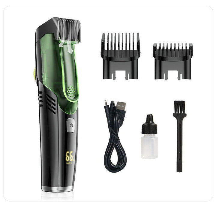 Electric Beard Trimmer — Vacuum Suction & 20 Precise Lengths