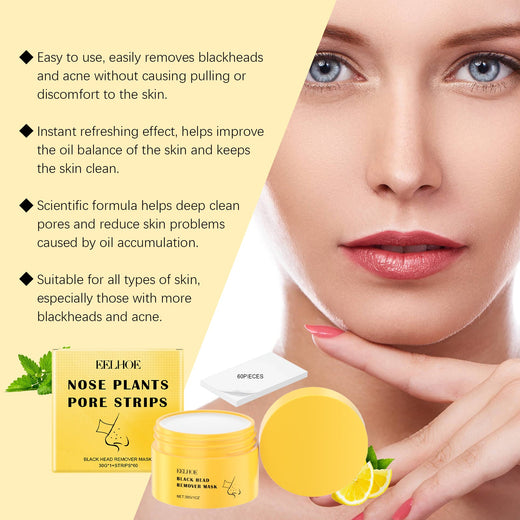 Blackhead Cleansing Nose Mask With 60 Pore Strips