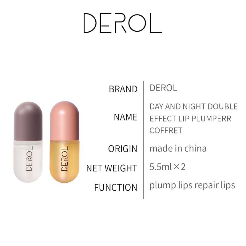 Ginger Mint Lip Plumper Set for Day & Night Moisture