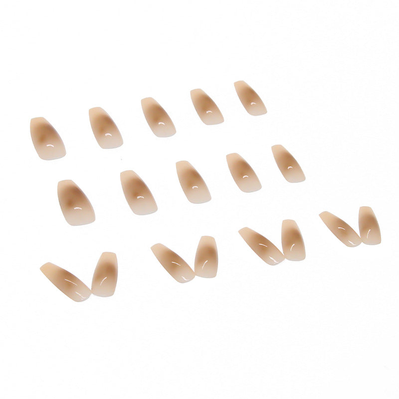 Press-On Ballet Nails for a Smudged Nude Manicure