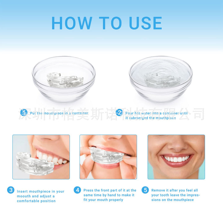 Anti-Snore Mouthpiece — Adjustable, Custom Fit for Better