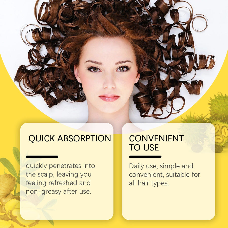 Ginger Hair Oil for Scalp Care and Fuller-Looking Hair