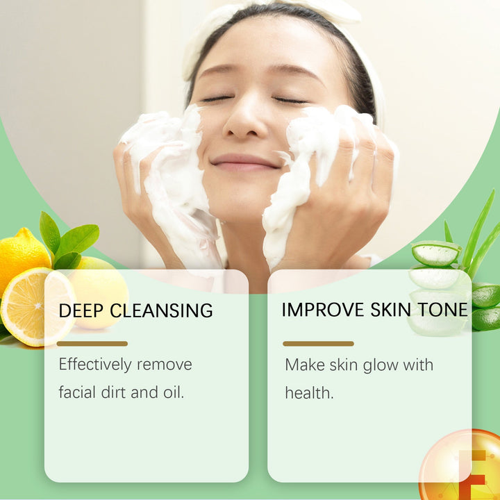 Aloe Vera Foam Cleanser for Oily, Combination Skin