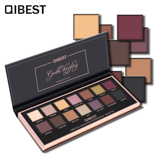 14-Color Eyeshadow Palette for Matte & Glossy Looks
