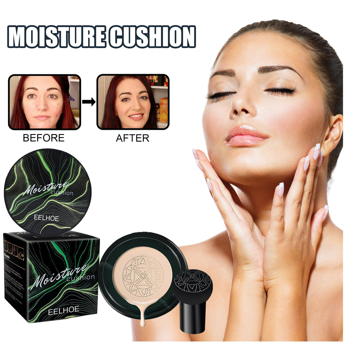 Moisture Cushion Foundation for Brighter-Looking Skin