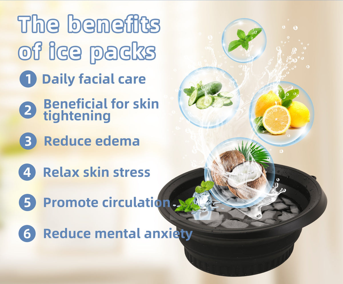 Foldable Ice Facial Therapy Basin — Portable Cryotherapy