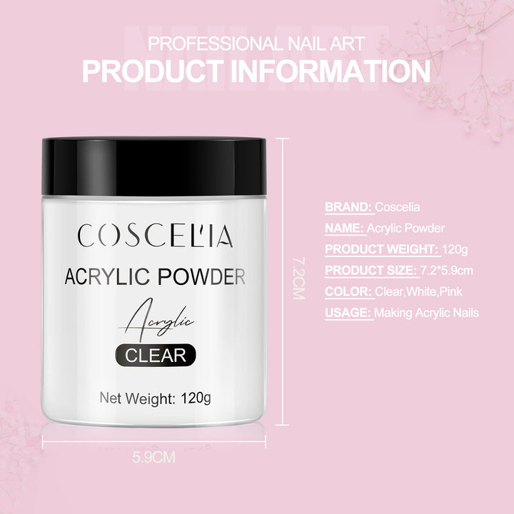 120g Professional Acrylic Nail Kit — Salon-Quality Powder