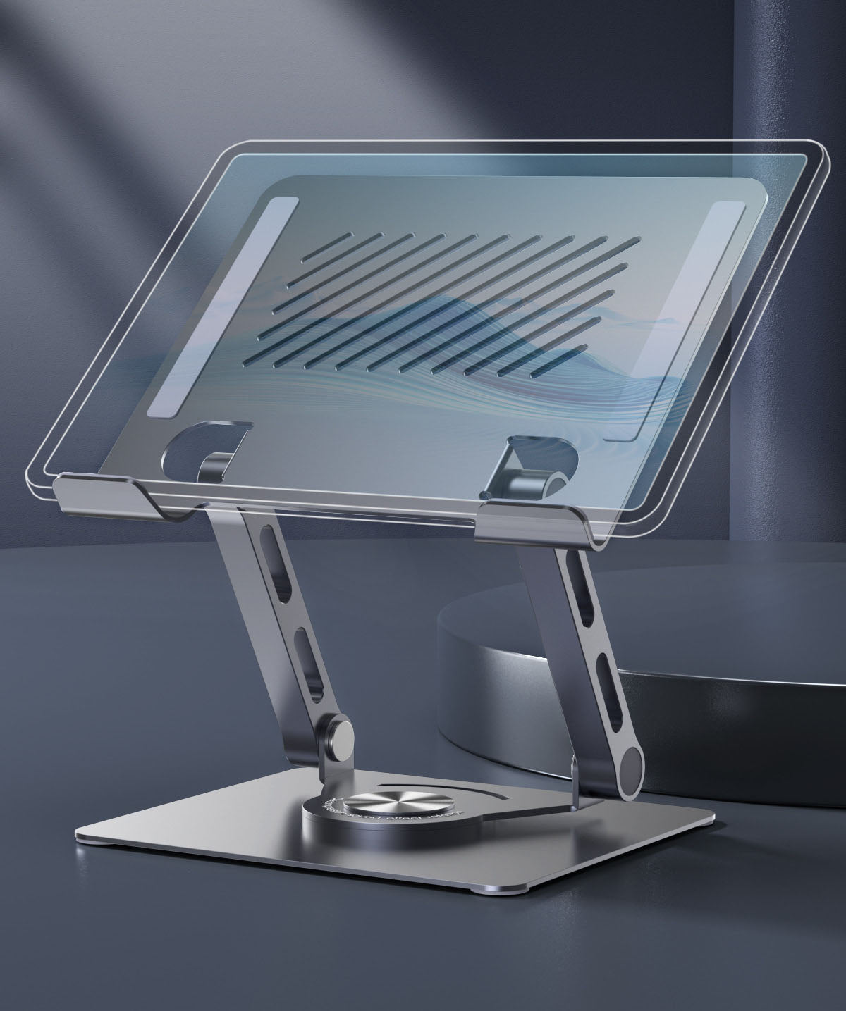 Tablet Stand with Dual Arms — Perfect Posture & 360° Rotation