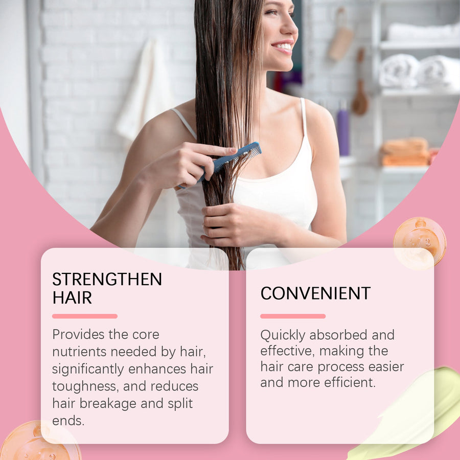 Keratin Hair Mask for Dry, Damaged Hair Shine Treatment