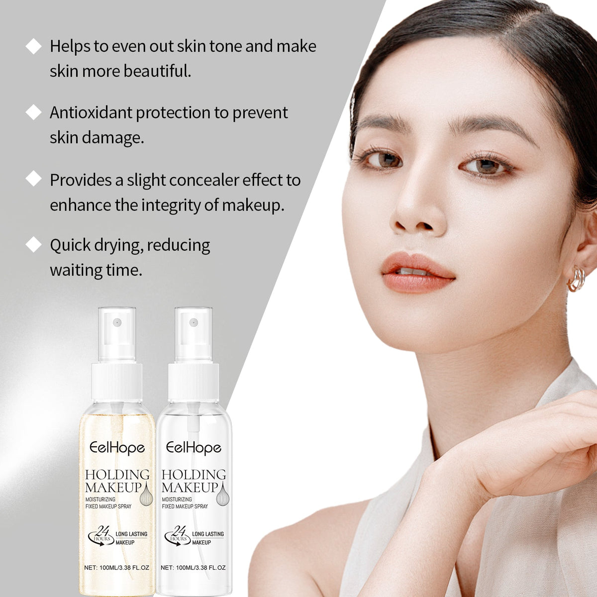 Makeup Setting Spray for 24-Hour Lightweight Wear