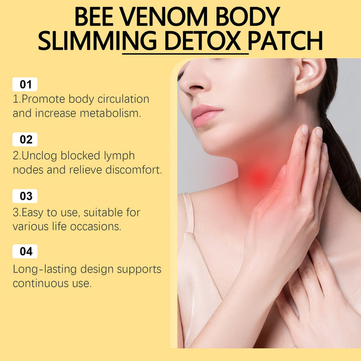 Bee Venom Lymph Detox Patch for Neck & Jawline