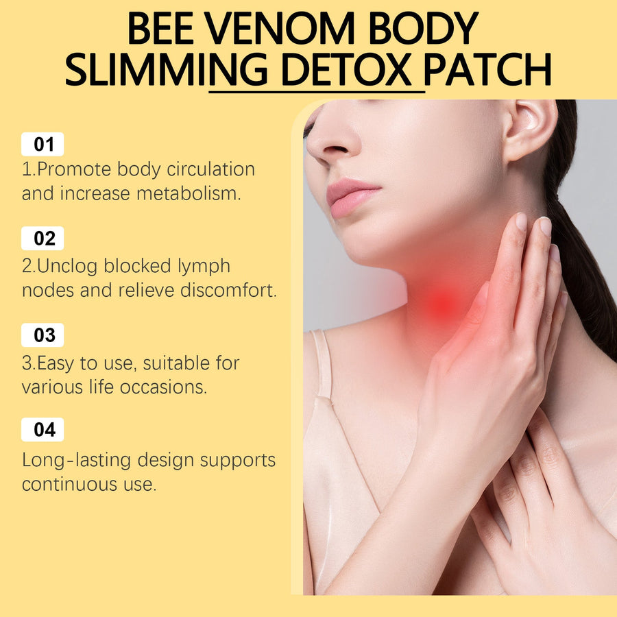 Bee Venom Lymph Detox Patch for Neck & Jawline