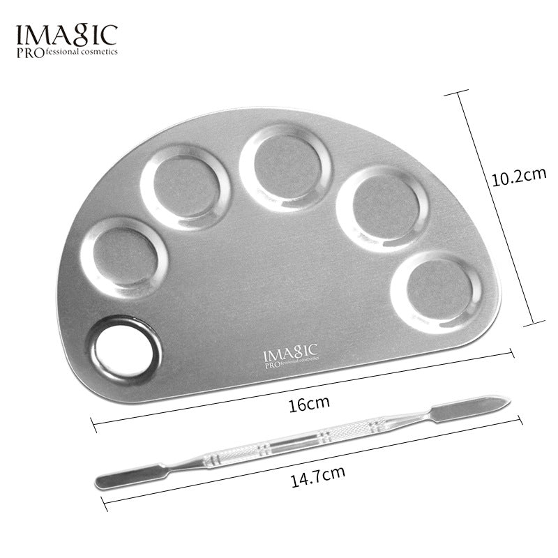 Stainless Steel Makeup Palette for Clean Color Mixing