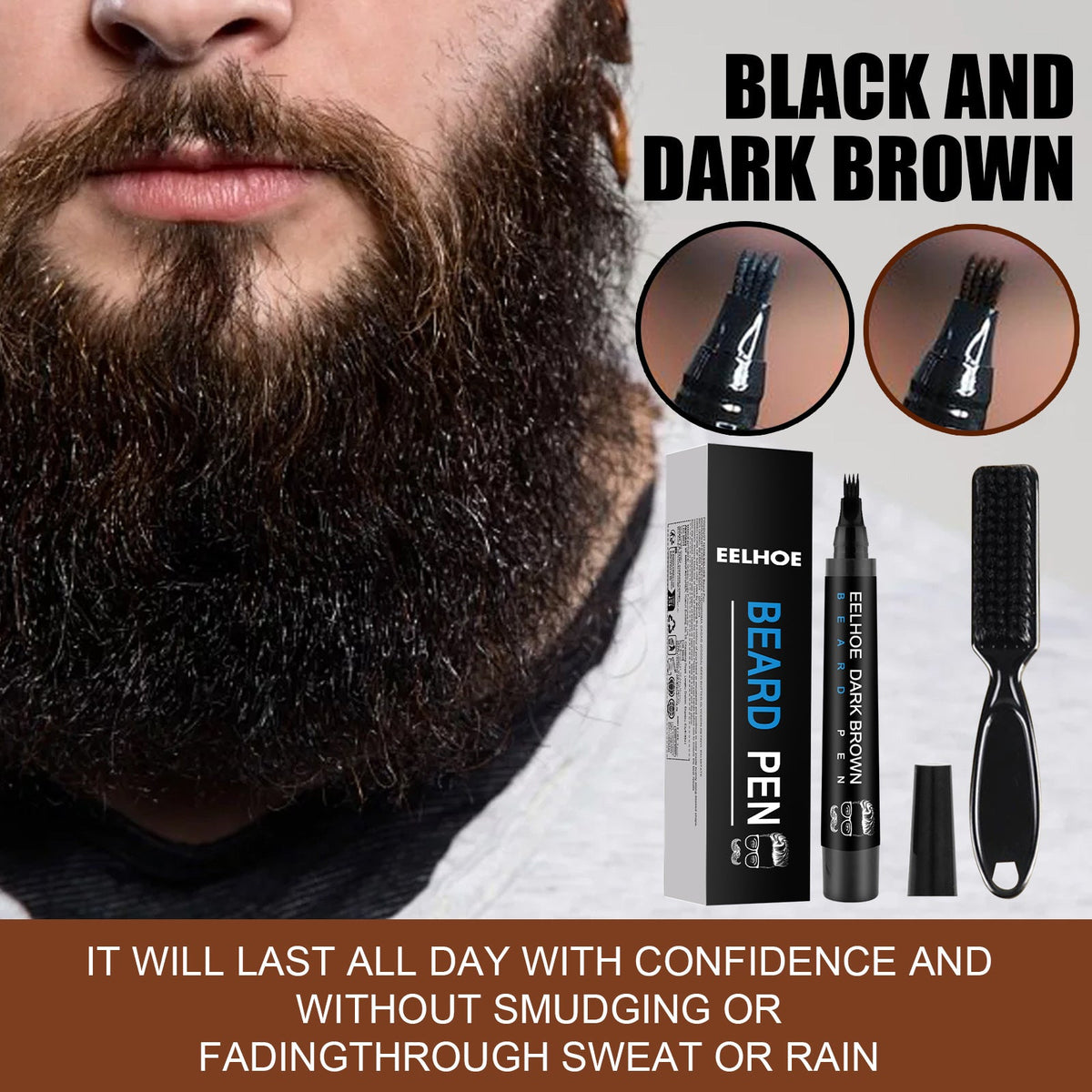Beard Fill-In Pen Kit — Natural, Waterproof Definition All Day