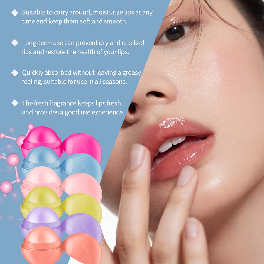 Fruit Lip Balm Set – Cute Hydrating Color-Changing Trio