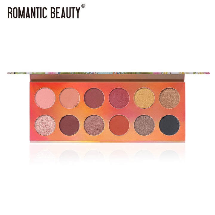 12-Color Eyeshadow Palette for Warm, Versatile Looks