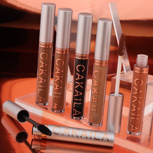 Eyebrow Gel Makeup Set with Five Shades and Mascara