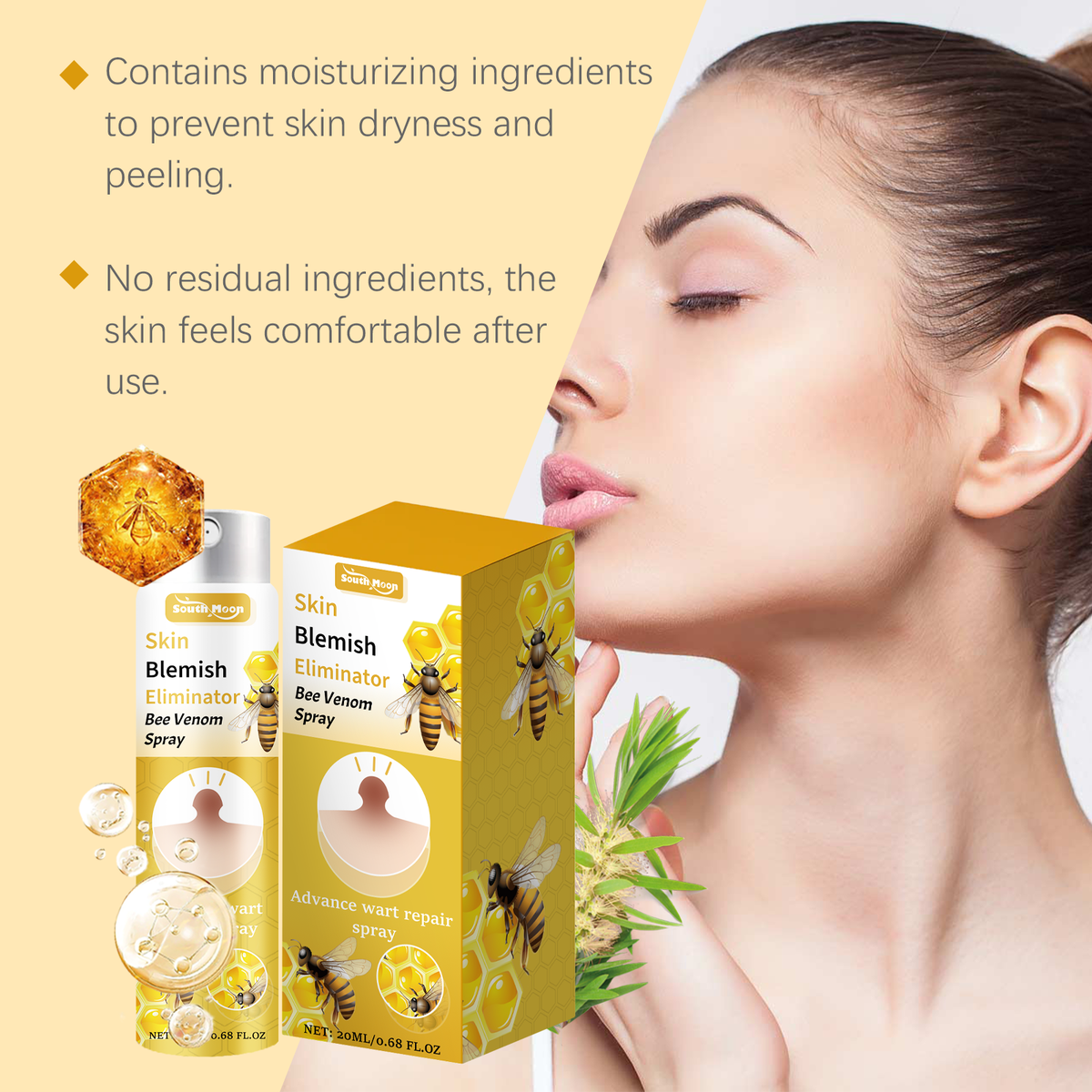 Bee Venom Blemish Spray for Warts & Skin Imperfections