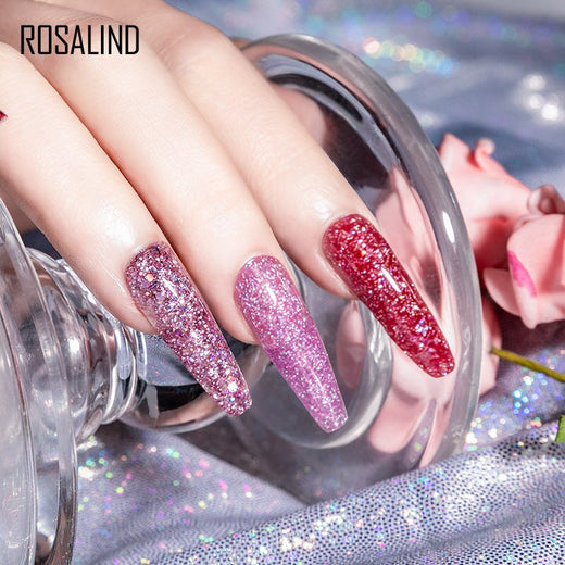 Glitter Poly Nail Gel Extensions for Salon-Style Sparkle