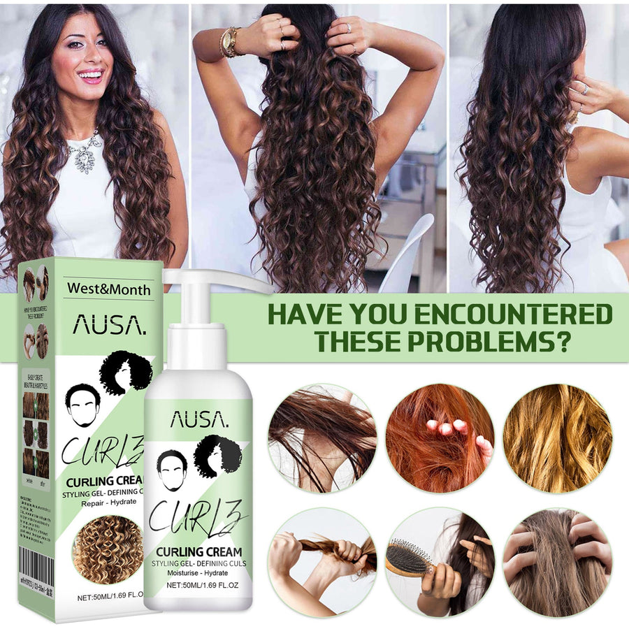 Curly Hair Styling Cream for Defined, Frizz-Free Curls
