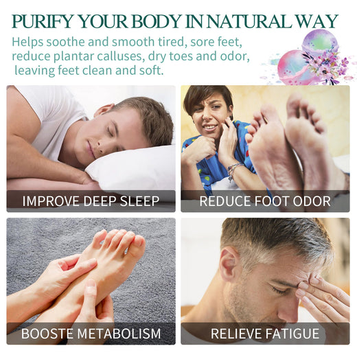 Ginger Foot Bath Ball Set for Cold, Odor & Sleep