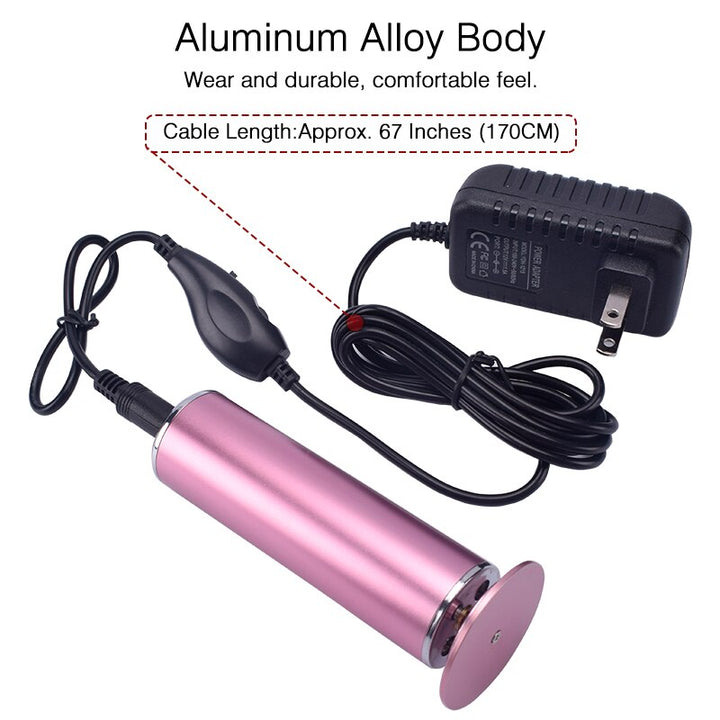 Electric Pedicure File — Removes Calluses with 600 RPM & 60