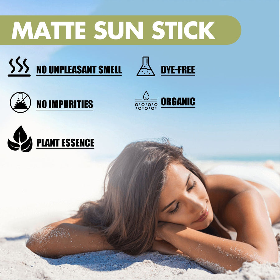 Matte Sunscreen Stick SPF 50+ Moisturizing Protection