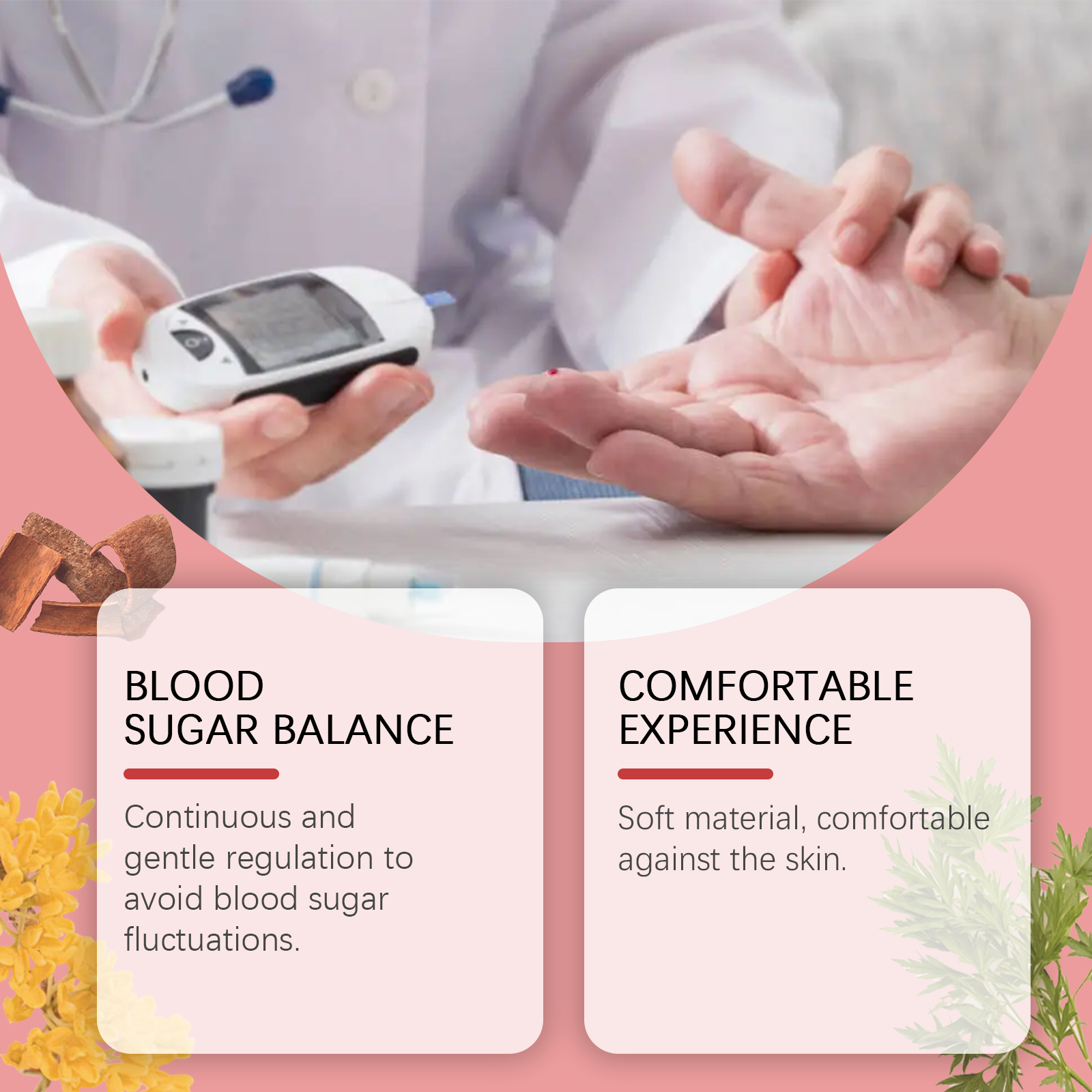 South Moon Gluco Protector Blood Sugar Patch box with cream-colored adhesive patch displayed