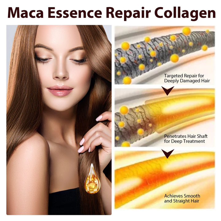 Maca Hair Oil for Smooth, Dry, Damaged Hair Repair