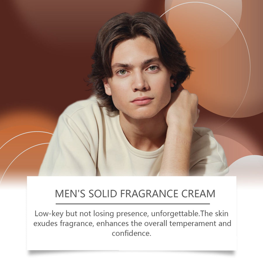 Men's Solid Fragrance Balm for Portable Daily Refresh