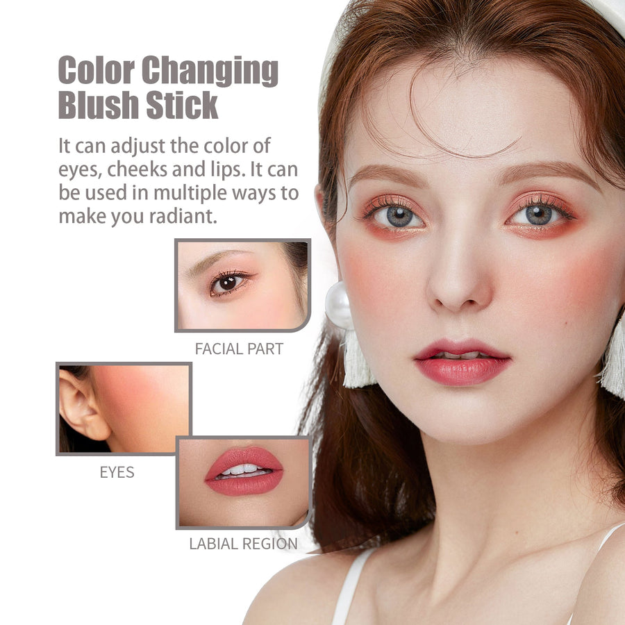 Color Changing Blush Stick for Natural Cheeks & Lips