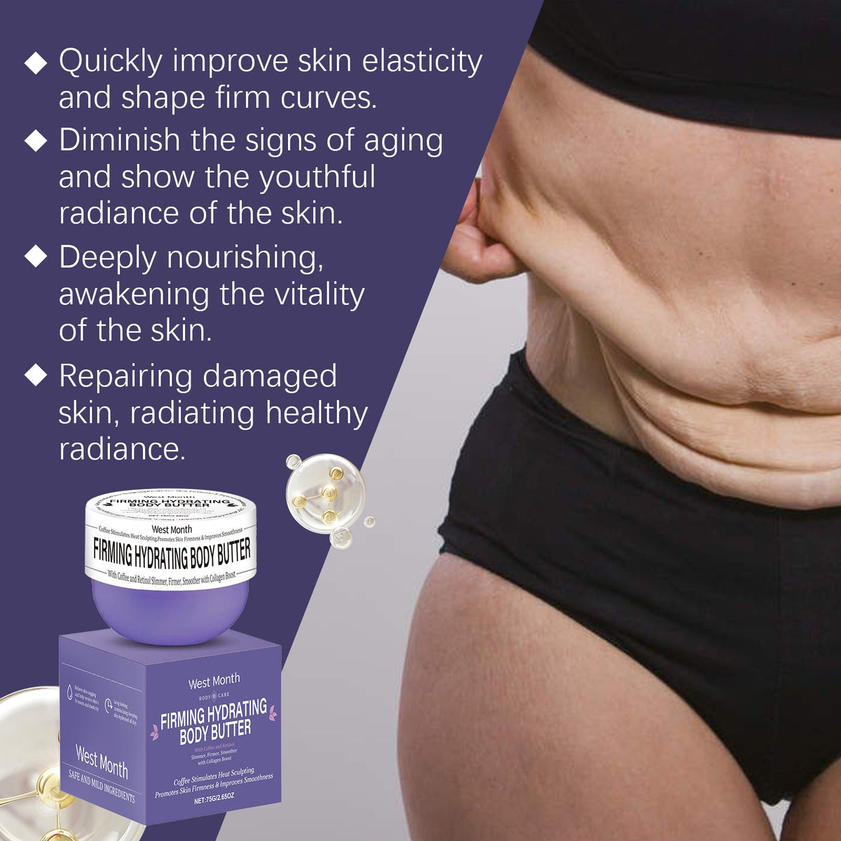 Coffee Retinol Body Firming Cream for Sagging Skin