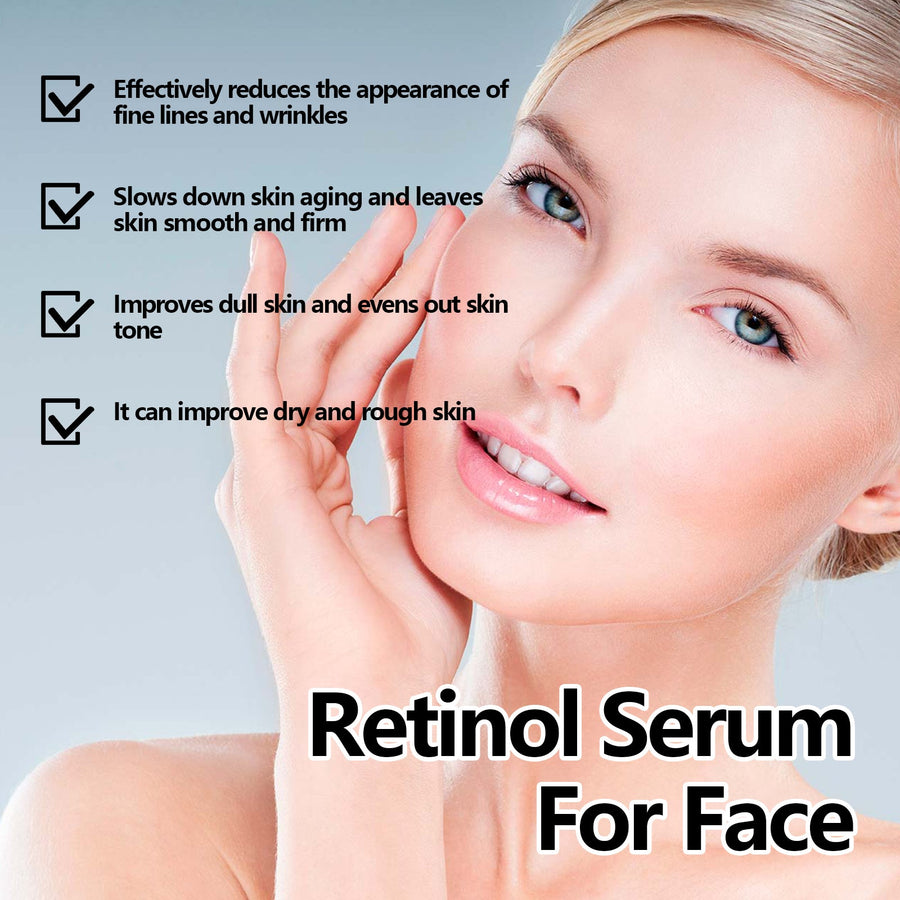 Retinol Serum For Face - Firms Fine Lines & Wrinkles