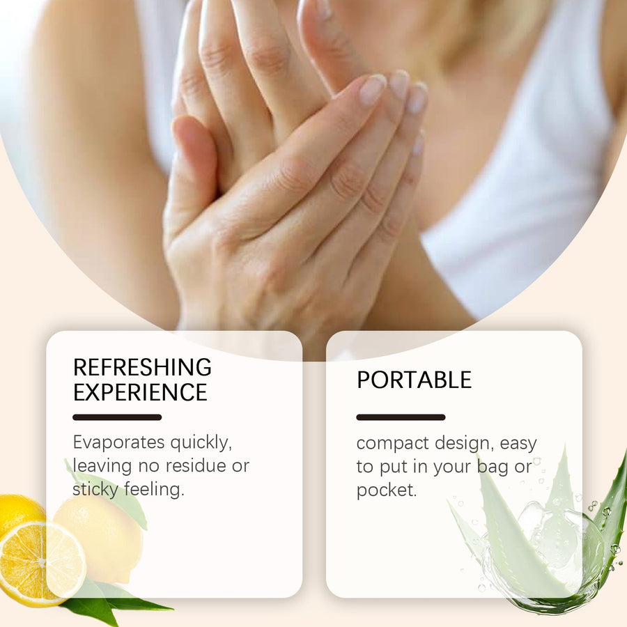 Moisturizing Hand Sanitizer Spray - No Sticky Residue