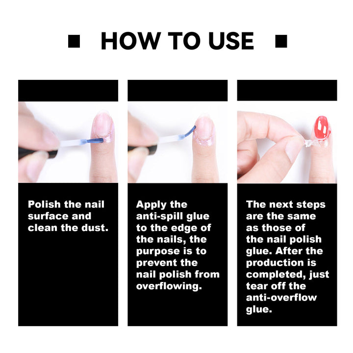 Peel-Off Nail Skin Barrier for Clean Manicure Edges