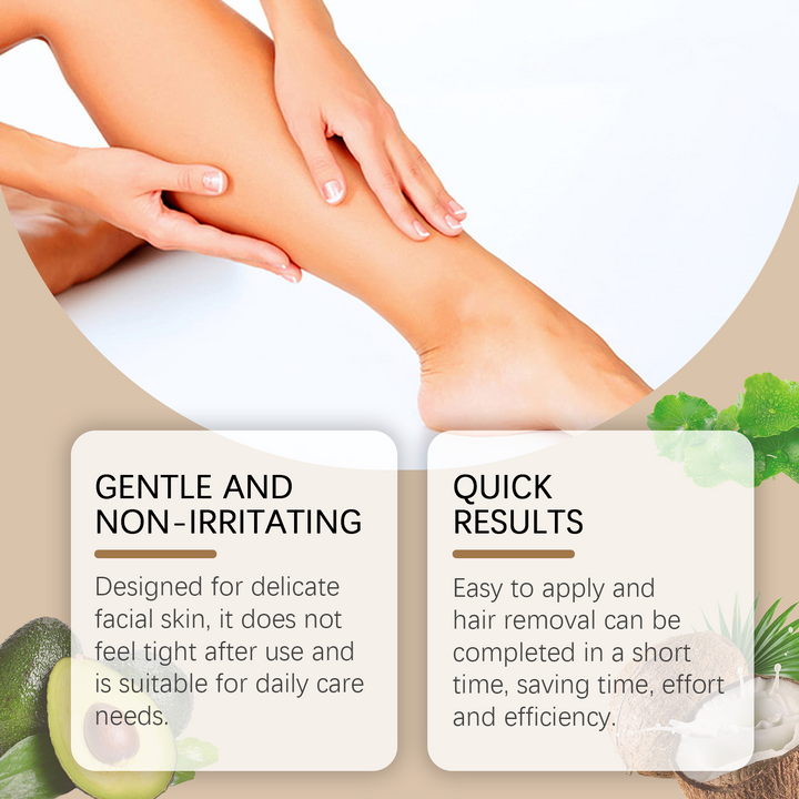 Coconut Facial Hair Removal Cream for Sensitive Skin
