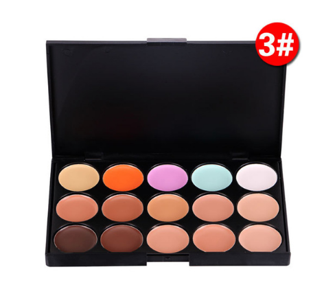 15-Shade Cream Concealer Palette for Custom Coverage