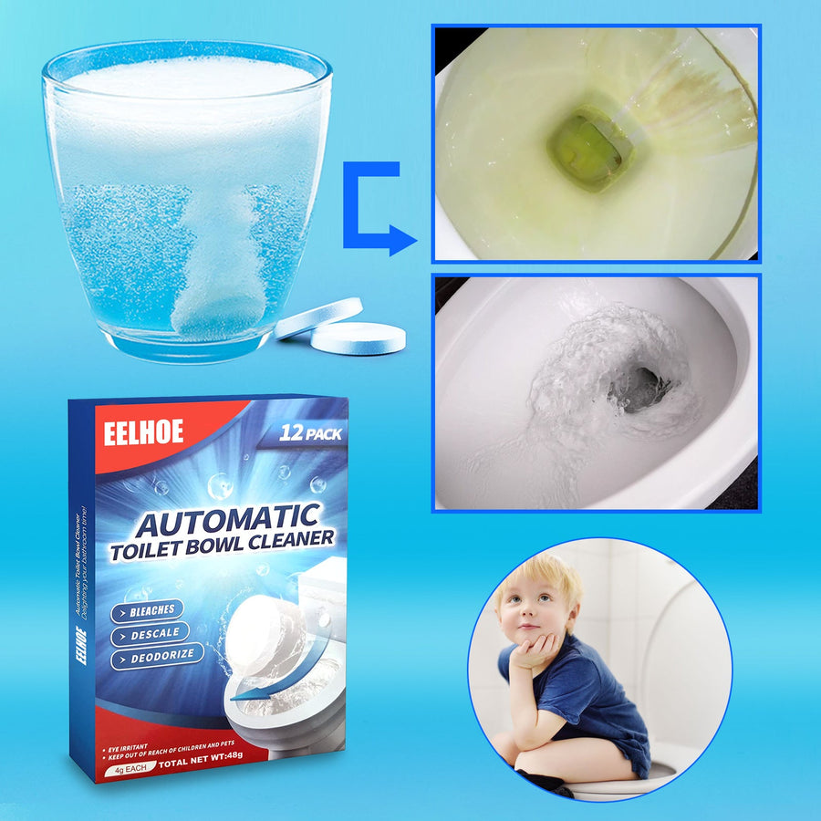 Toilet Cleaning Tablets — Auto-Clean Every Flush, No Scrub